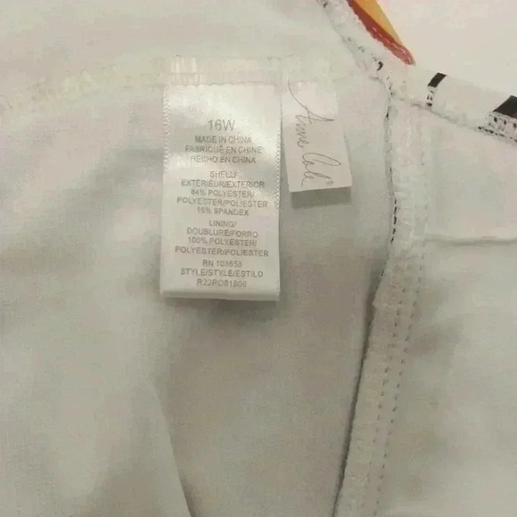 Anne Cole Women's Striped Side Rusched One Piece Swimsuit 16W - Picture 3 of 6